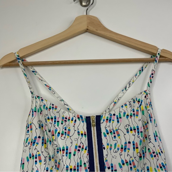 Lilly Pulitzer Coastal Beach Pool Party Strappy Zipper Sundress. Women’s Size 00 - Picture 5 of 9